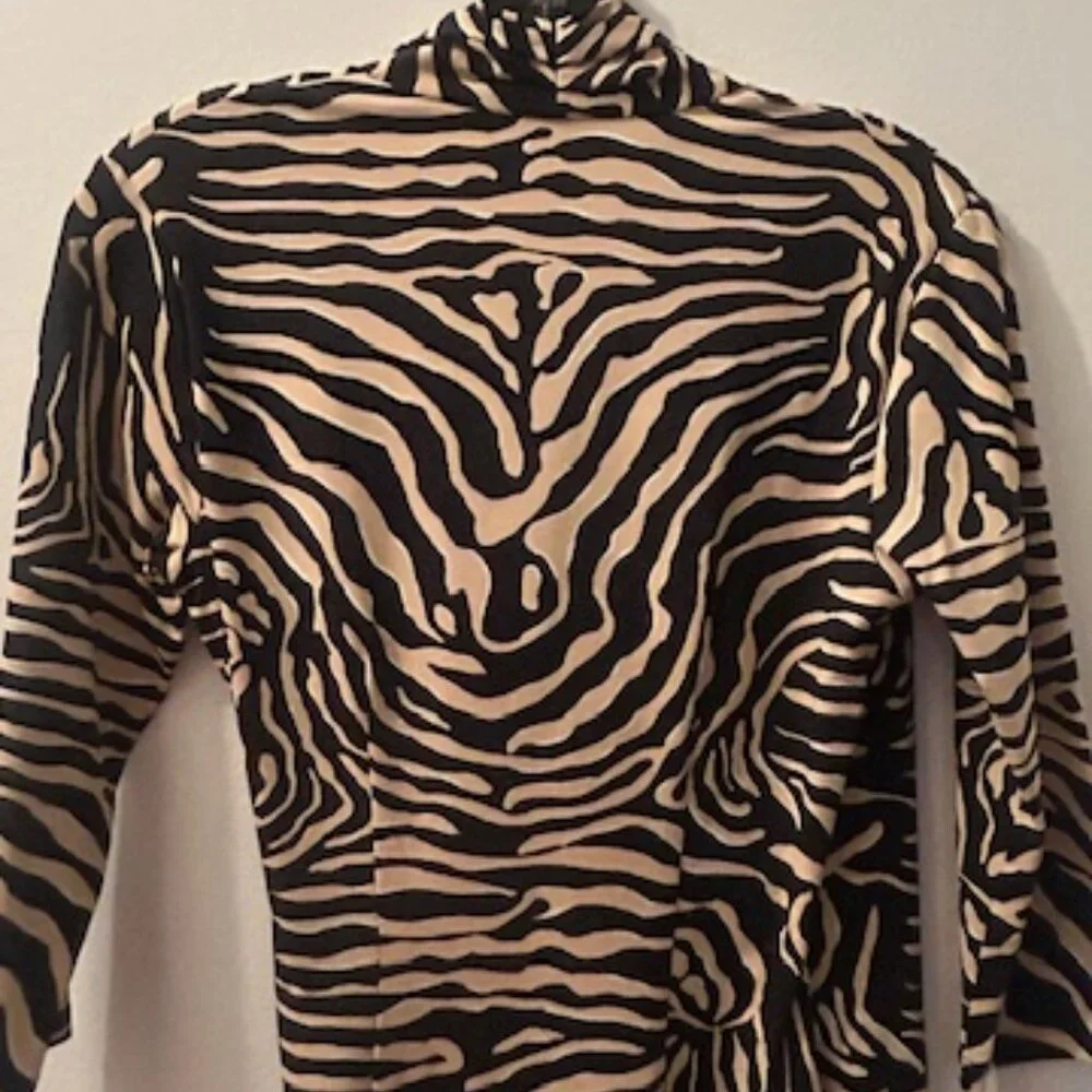 J. McLaughlin Black Sand Savannah Catalina Cloth Print Panama Wrap Dress NEW - Picture 13 of 16